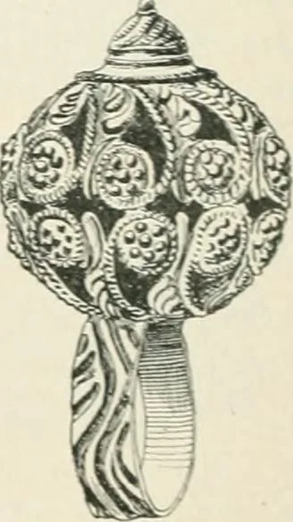 An illustration from Franks bequest. Catalogue of the finger rings, early Christian, Byzantine, Teutonic, mediaeval and later, 1912, leaf 409