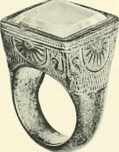 An illustration from Franks bequest. Catalogue of the finger rings, early Christian, Byzantine, Teutonic, mediaeval and later, 1912, leaf 456