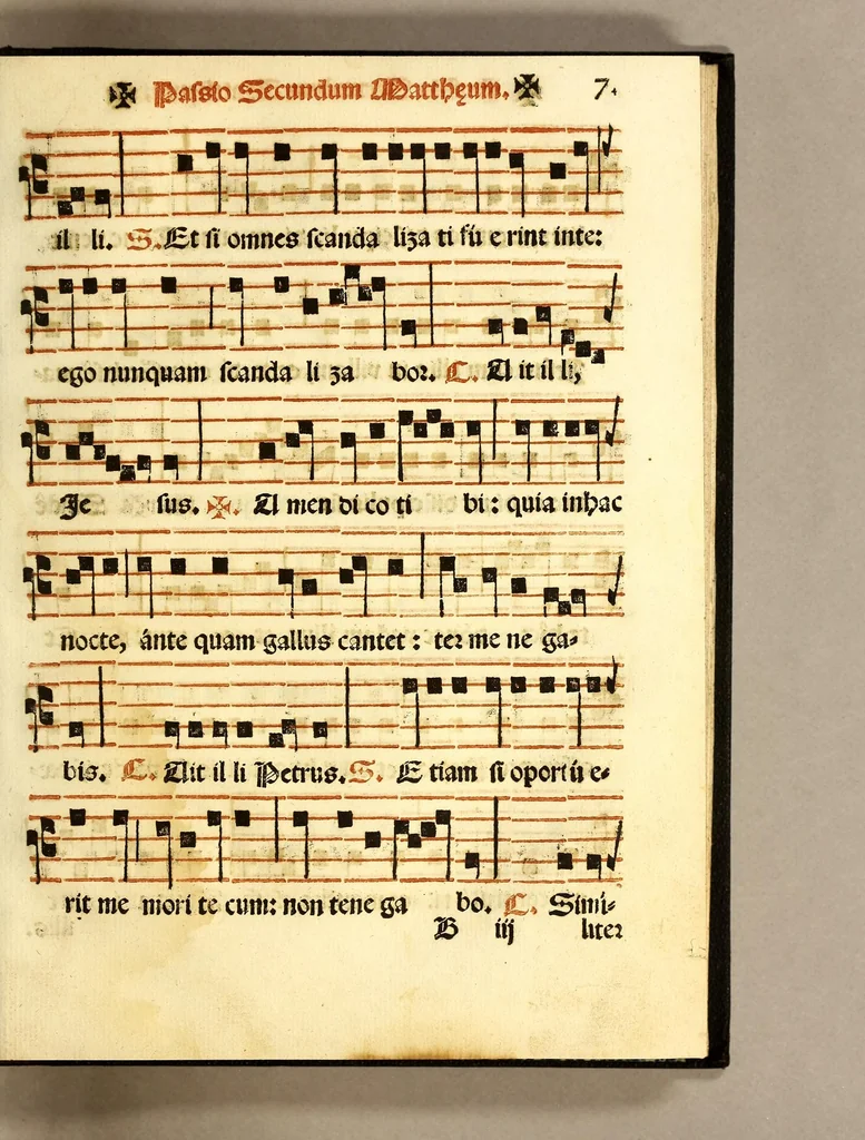 An illustration from F. Ioannis Nauarro Gaditani, Ordinis Minorum Regularis obseruanti[a]e : Prouinci[a]e Apostolorum Petri, & Pauli Michhuacanensis. Liber in quo quatuor passiones Christi Domini continentur [integr[a]e litera, & Cantu iuxta ritum Sanct[a]e Roman[a]e Ecclesi[a]e] Octo Lamentationes : Oratioq[ue] Hieremi[a]e Prophet[a]e, 1604, leaf 25