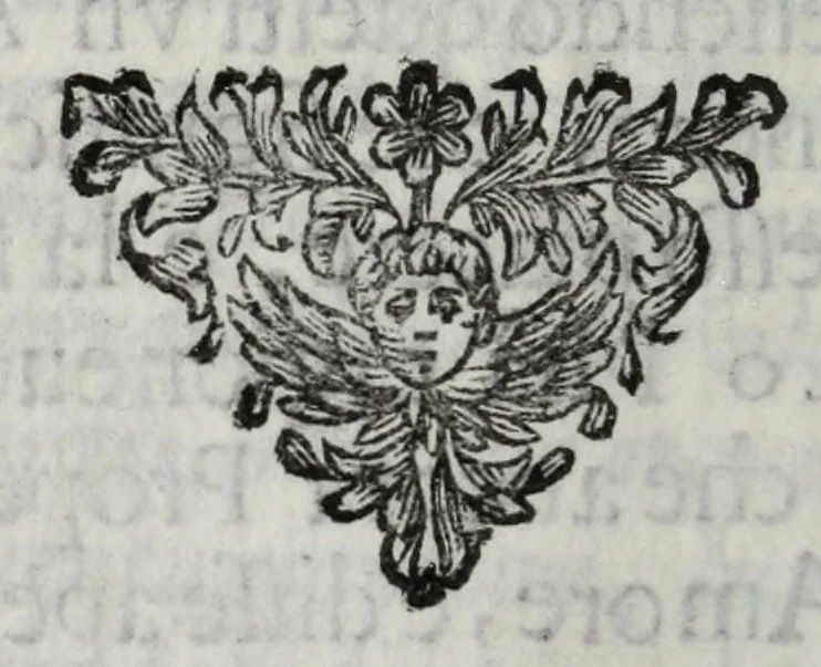 An illustration from Fiori d'ingegno, composizioni in lode d'vna bellissima effigie di Primauera, opera del signor Carlo Marati famoso pittore romano, appresso S.E. il signor Nicolò Michieli senatore veneto, 1685, leaf 40