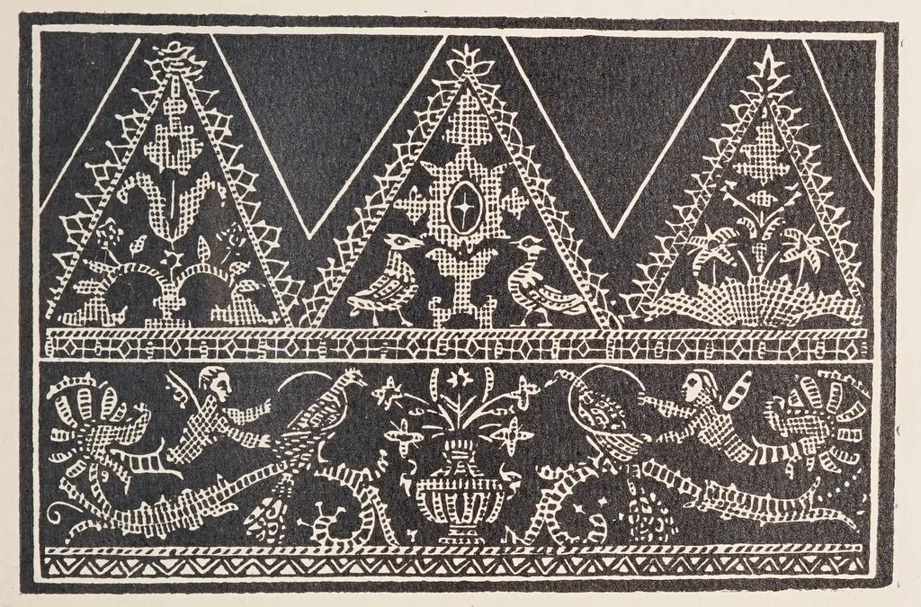 An illustration from Fiori di ricami : nuovamente posti in luce : ne i quali sono varii et diversi disegni di lavori come merli, bavari, manichetti & altre sorte di opere che al presente sono in usu, utilissimo ad ogni stato di donne., 1921, leaf 11