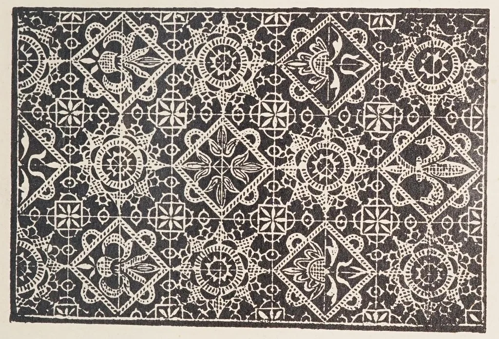 An illustration from Fiori di ricami : nuovamente posti in luce : ne i quali sono varii et diversi disegni di lavori come merli, bavari, manichetti & altre sorte di opere che al presente sono in usu, utilissimo ad ogni stato di donne., 1921, leaf 25