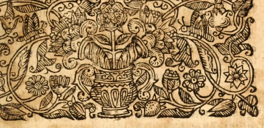 An illustration from The first and second part of A seasonable, legal, and historicall vindication : and chronological collection of the good, old, fundamentall liberties, franchises, rights, laws of all English freemen their best inheritance, birthright, security, against all arbitrary tyranny .., 1655, leaf 107