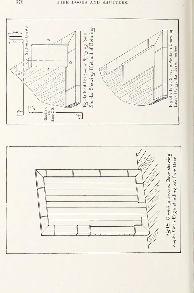 An illustration from Fire insurance and how to build; combining also a guide to insurance agents respecting fire prevention and extinction, special features of manufacturi, 1903, leaf 395