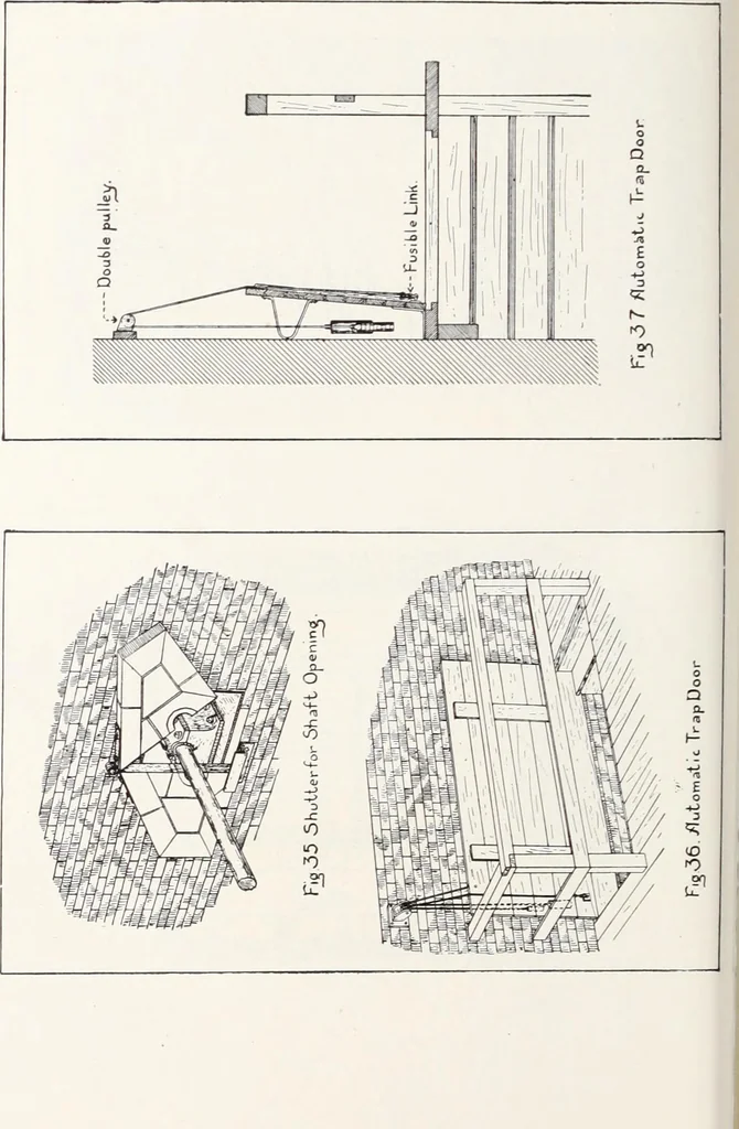 An illustration from Fire insurance and how to build; combining also a guide to insurance agents respecting fire prevention and extinction, special features of manufacturi, 1903, leaf 401