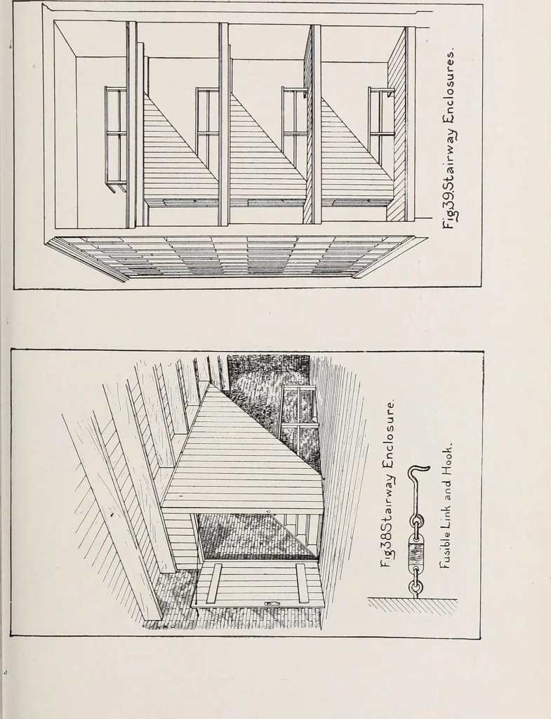 An illustration from Fire insurance and how to build; combining also a guide to insurance agents respecting fire prevention and extinction, special features of manufacturi, 1903, leaf 402