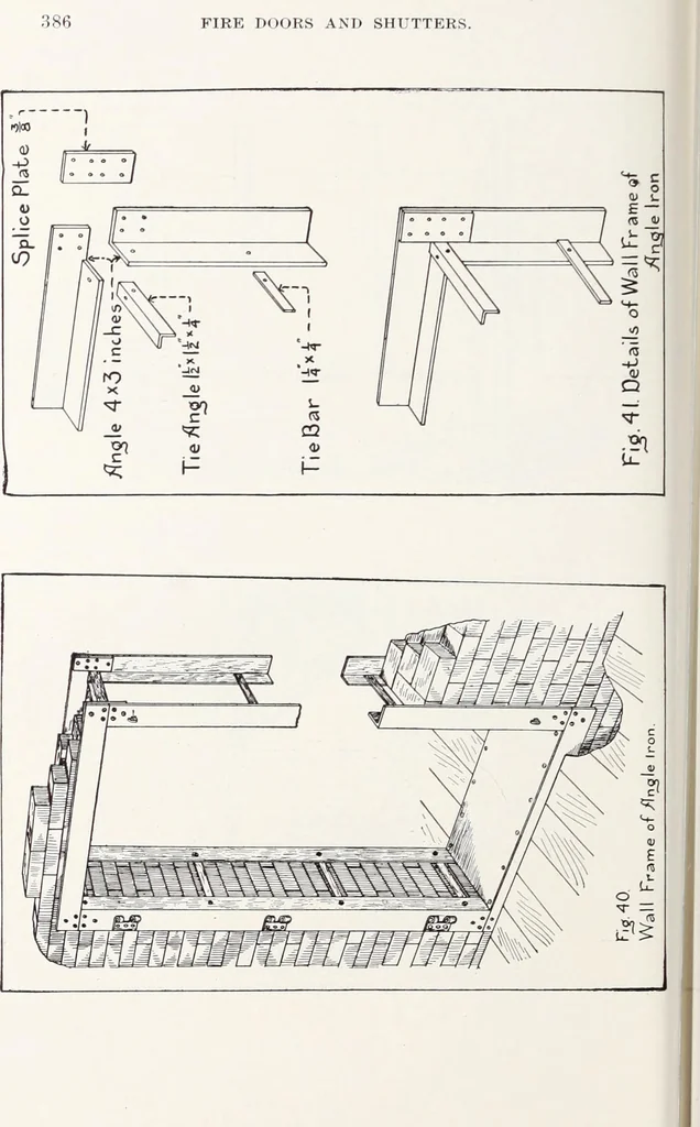 An illustration from Fire insurance and how to build; combining also a guide to insurance agents respecting fire prevention and extinction, special features of manufacturi, 1903, leaf 403