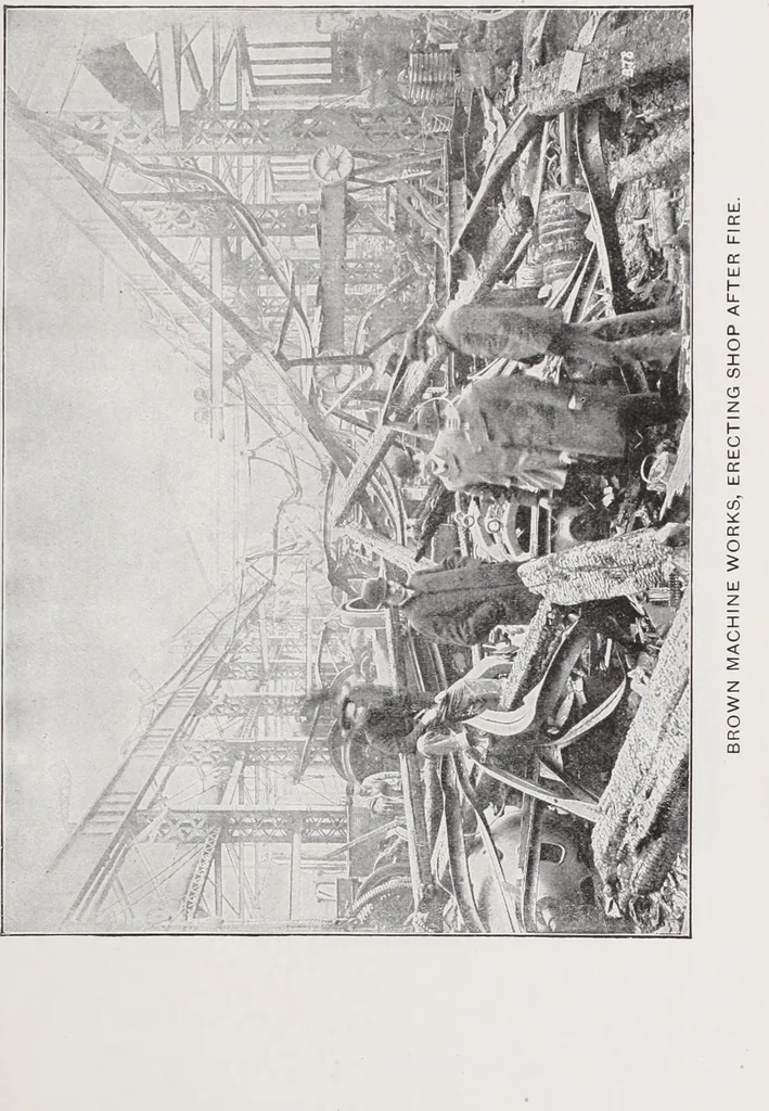 An illustration from Fire insurance and how to build; combining also a guide to insurance agents respecting fire prevention and extinction, special features of manufacturi, 1903, leaf 46