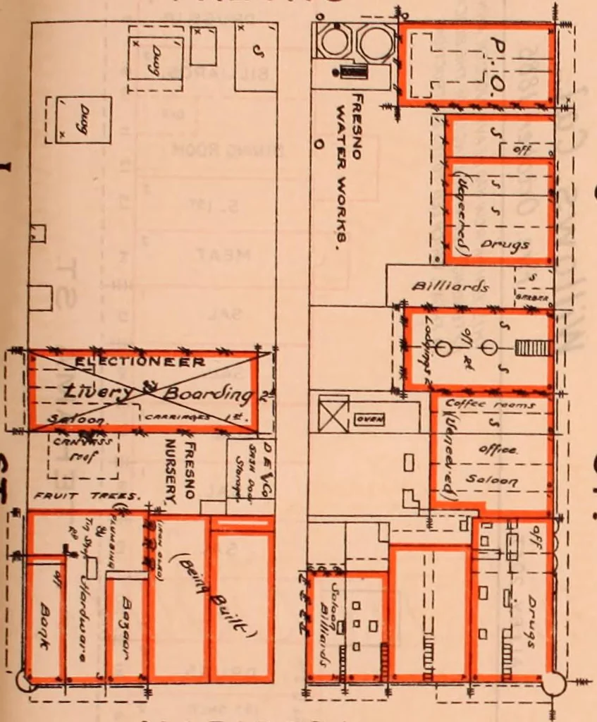 An illustration from Fire insurance and how to build; combining also a guide to insurance agents respecting fire prevention and extinction, special features of manufacturi, 1903, leaf 76