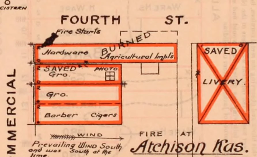 An illustration from Fire insurance and how to build; combining also a guide to insurance agents respecting fire prevention and extinction, special features of manufacturi, 1903, leaf 76