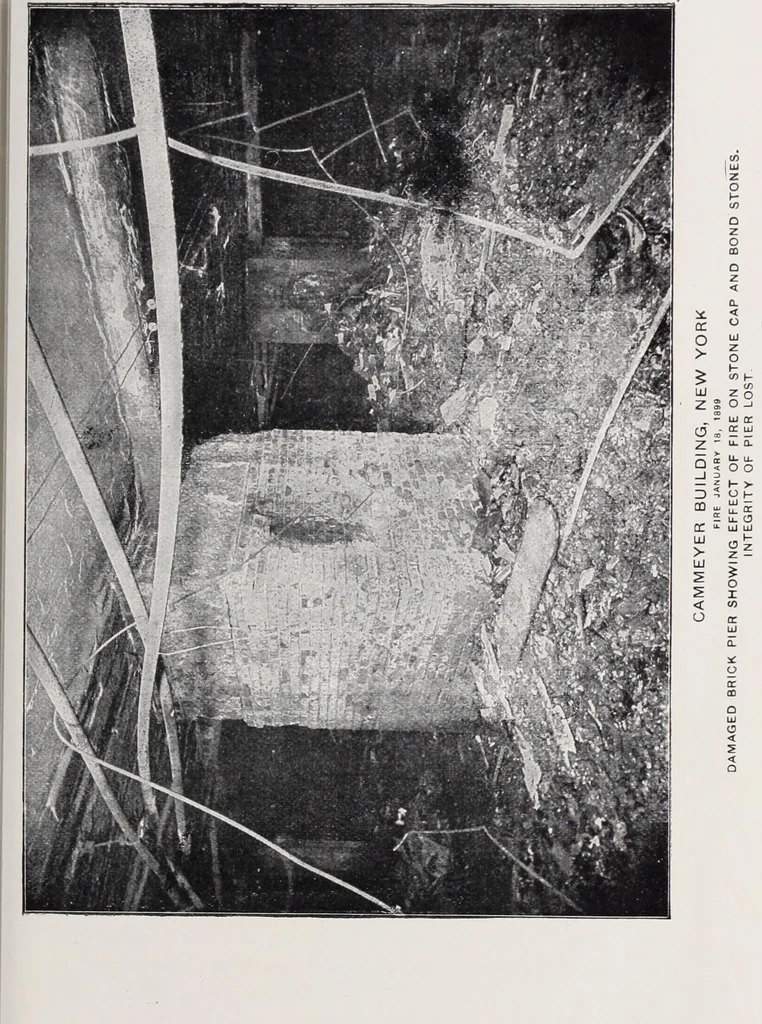 An illustration from Fire insurance and how to build; combining also a guide to insurance agents respecting fire prevention and extinction, special features of manufacturi, 1903, leaf 86