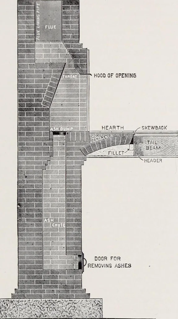 An illustration from Fire insurance and how to build; combining also a guide to insurance agents respecting fire prevention and extinction, special features of manufacturi, 1903, leaf 98