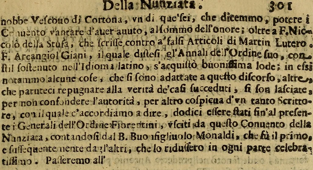 An illustration from Firenze città nobilissima, 1684, leaf 330