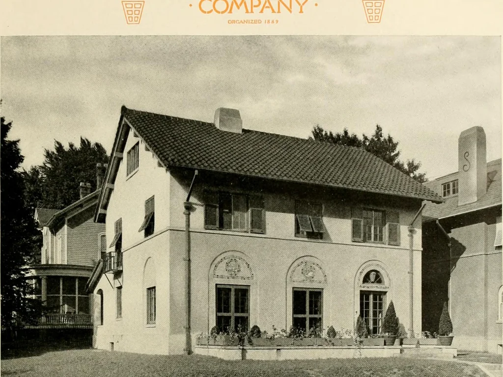 An illustration from Fireproof construction for houses and other buildings at moderate cost, 1910, leaf 12