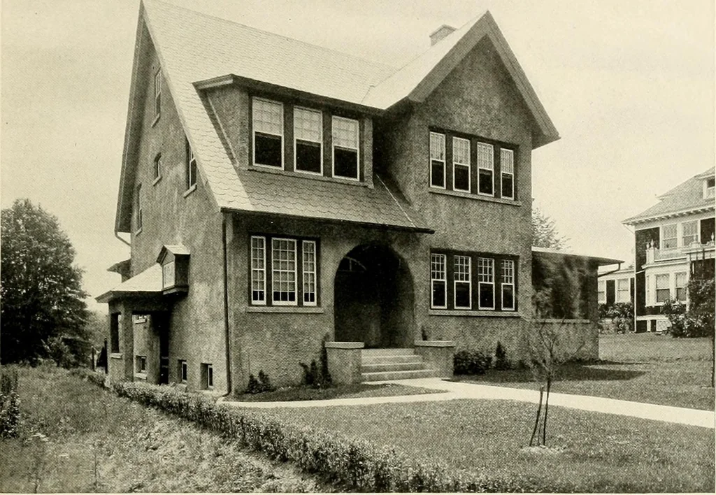 An illustration from Fireproof construction for houses and other buildings at moderate cost, 1910, leaf 14