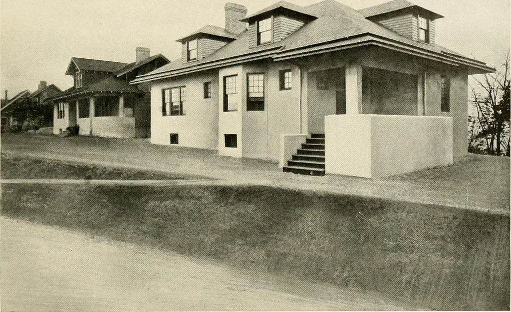 An illustration from Fireproof construction for houses and other buildings at moderate cost, 1910, leaf 16