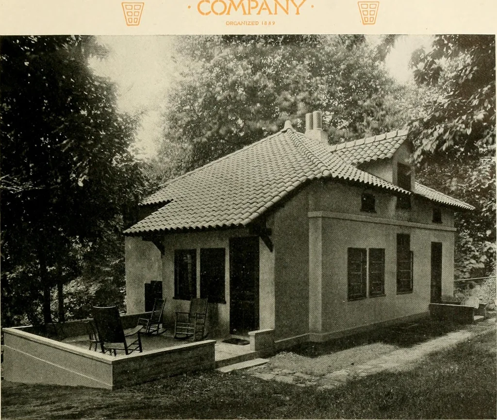 An illustration from Fireproof construction for houses and other buildings at moderate cost, 1910, leaf 18