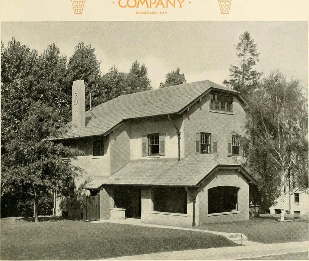 An illustration from Fireproof construction for houses and other buildings at moderate cost, 1910, leaf 20