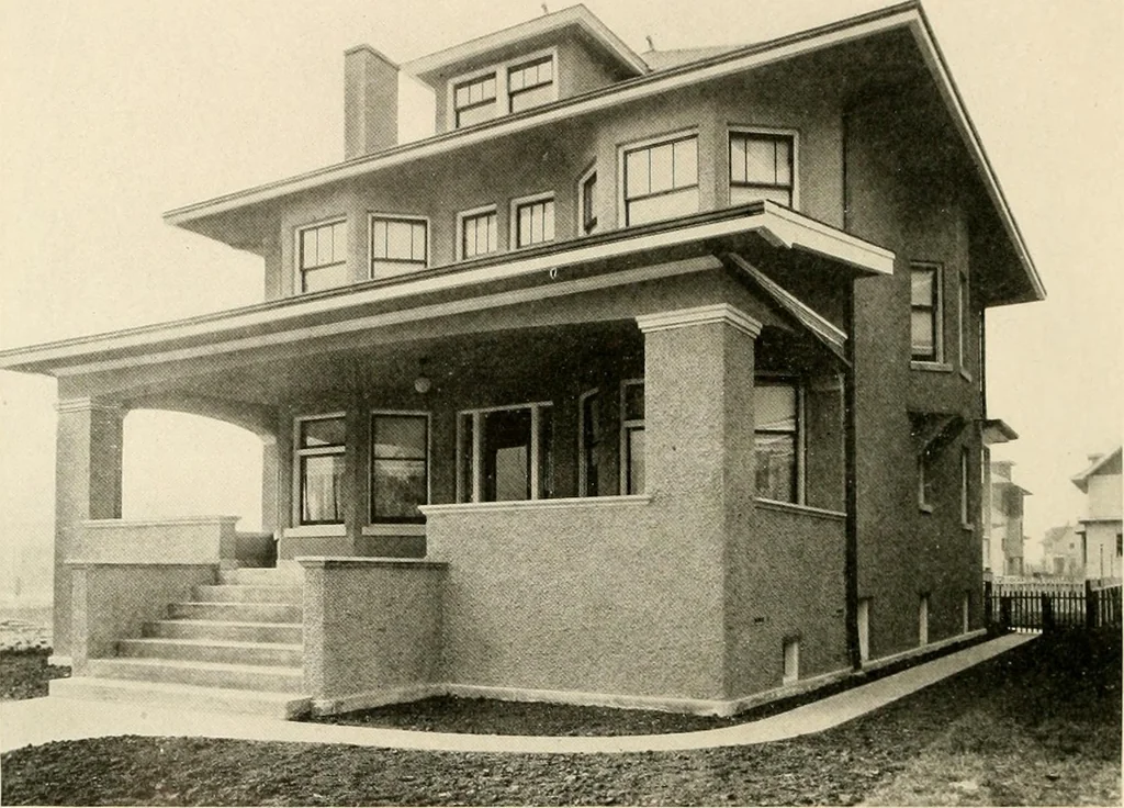 An illustration from Fireproof construction for houses and other buildings at moderate cost, 1910, leaf 23