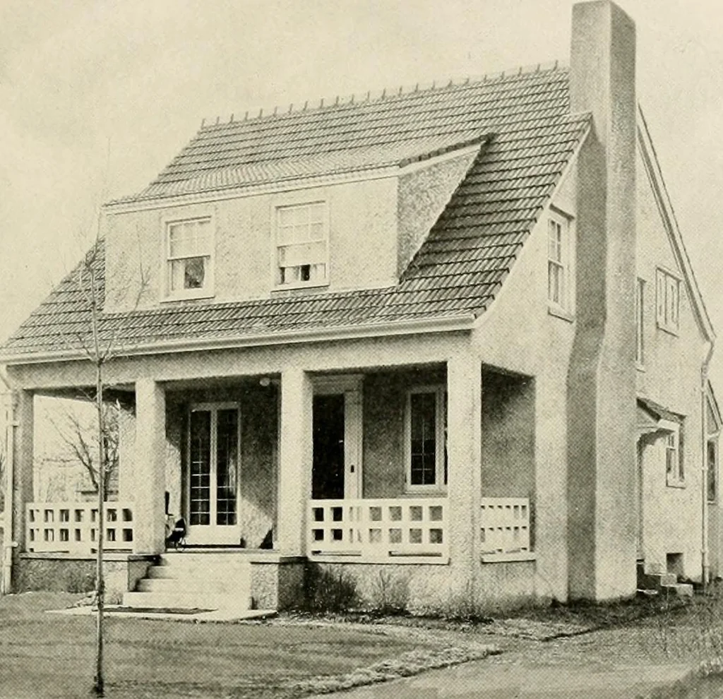 An illustration from Fireproof construction for houses and other buildings at moderate cost, 1910, leaf 26