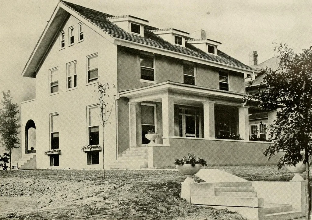 An illustration from Fireproof construction for houses and other buildings at moderate cost, 1910, leaf 42