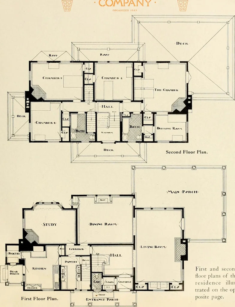 An illustration from Fireproof construction for houses and other buildings at moderate cost, 1910, leaf 44
