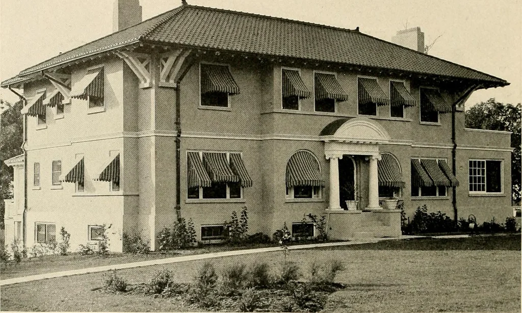 An illustration from Fireproof construction for houses and other buildings at moderate cost, 1910, leaf 45