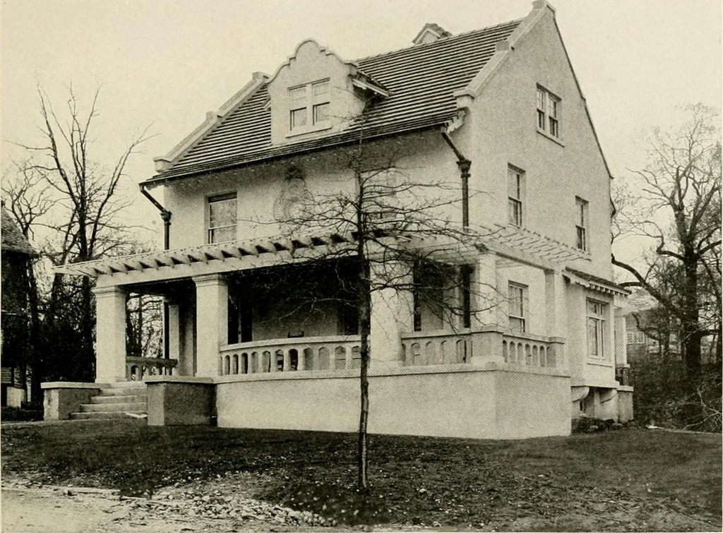 An illustration from Fireproof construction for houses and other buildings at moderate cost, 1910, leaf 46
