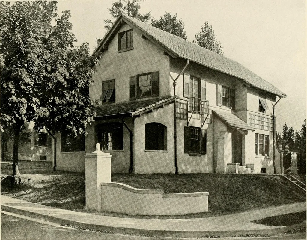 An illustration from Fireproof construction for houses and other buildings at moderate cost, 1910, leaf 48