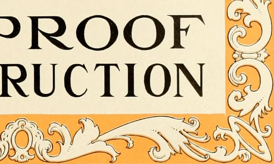 An illustration from Fireproof construction for houses and other buildings at moderate cost, 1910, leaf 6