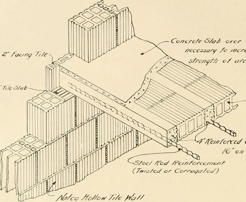 An illustration from Fireproof construction for houses and other buildings at moderate cost, 1910, leaf 81