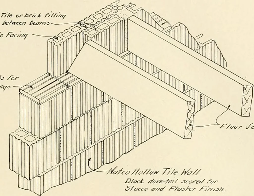 An illustration from Fireproof construction for houses and other buildings at moderate cost, 1910, leaf 82