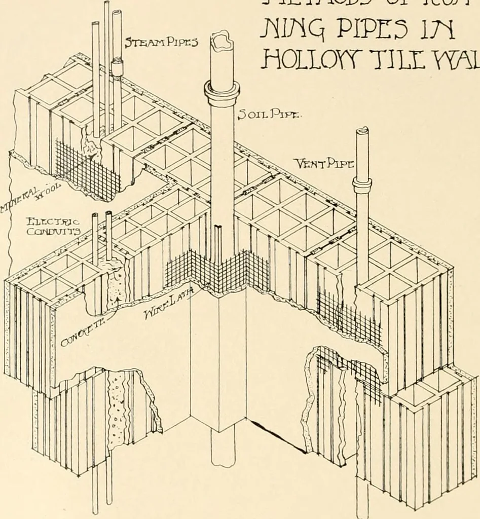 An illustration from Fireproof construction for houses and other buildings at moderate cost, 1910, leaf 89
