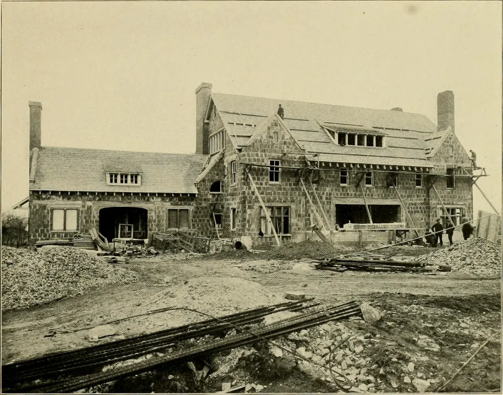An illustration from Fireproof construction for houses and other buildings at moderate cost., 1909, leaf 10
