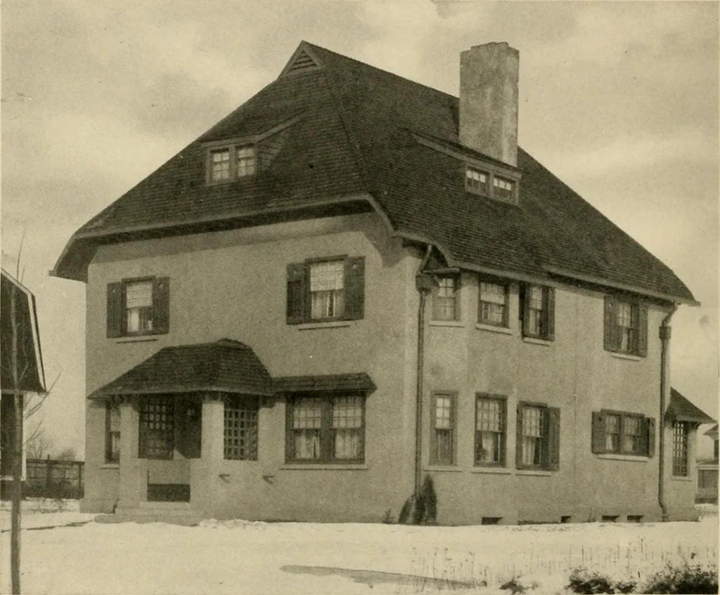 An illustration from Fireproof construction for houses and other buildings at moderate cost., 1909, leaf 13