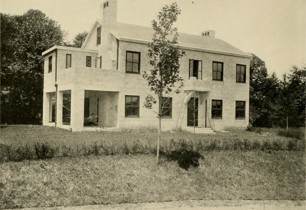 An illustration from Fireproof construction for houses and other buildings at moderate cost., 1909, leaf 19