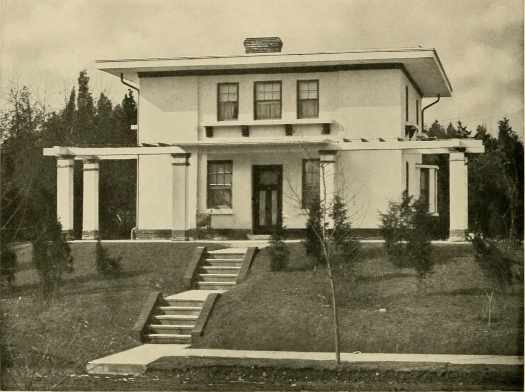 An illustration from Fireproof construction for houses and other buildings at moderate cost., 1909, leaf 21