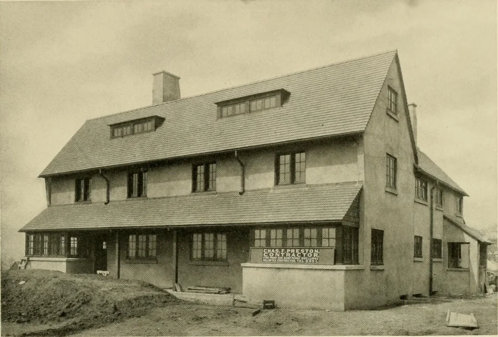 An illustration from Fireproof construction for houses and other buildings at moderate cost., 1909, leaf 24