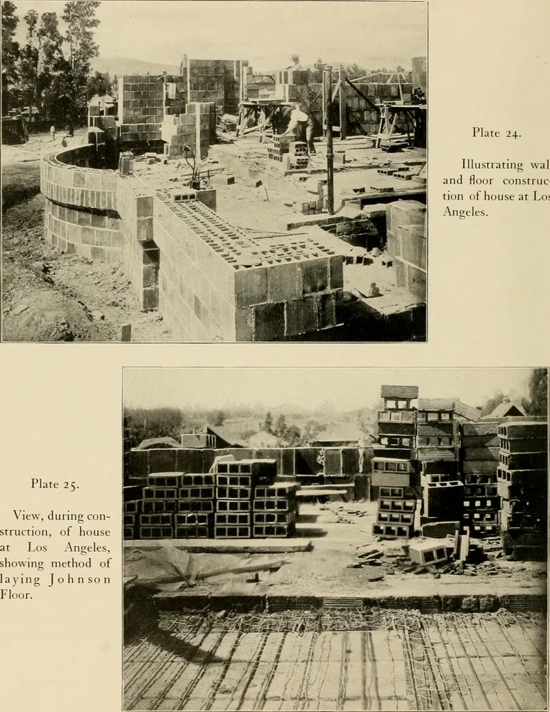 An illustration from Fireproof construction for houses and other buildings at moderate cost., 1909, leaf 31