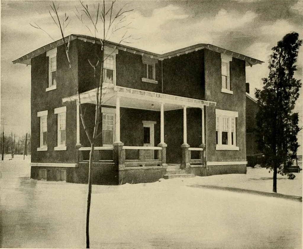 An illustration from Fireproof construction for houses and other buildings at moderate cost., 1909, leaf 39