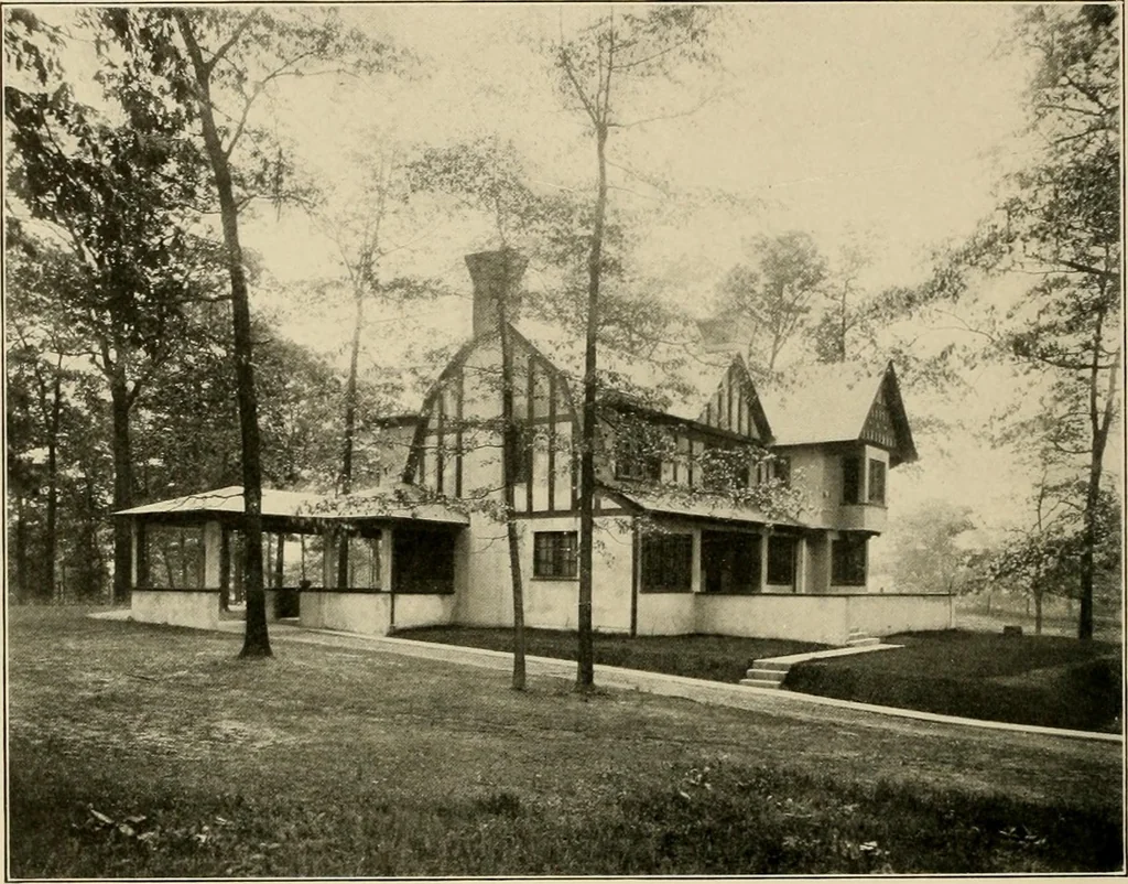 An illustration from Fireproof construction for houses and other buildings at moderate cost., 1909, leaf 43
