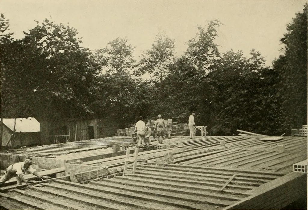 An illustration from Fireproof construction for houses and other buildings at moderate cost., 1909, leaf 49