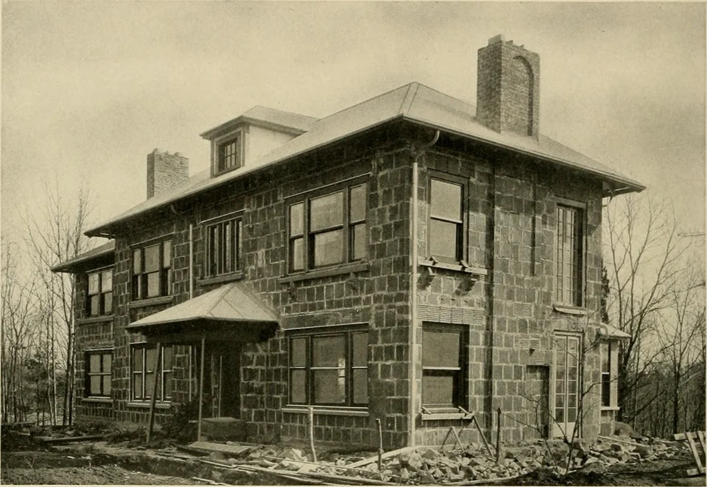 An illustration from Fireproof construction for houses and other buildings at moderate cost., 1909, leaf 51