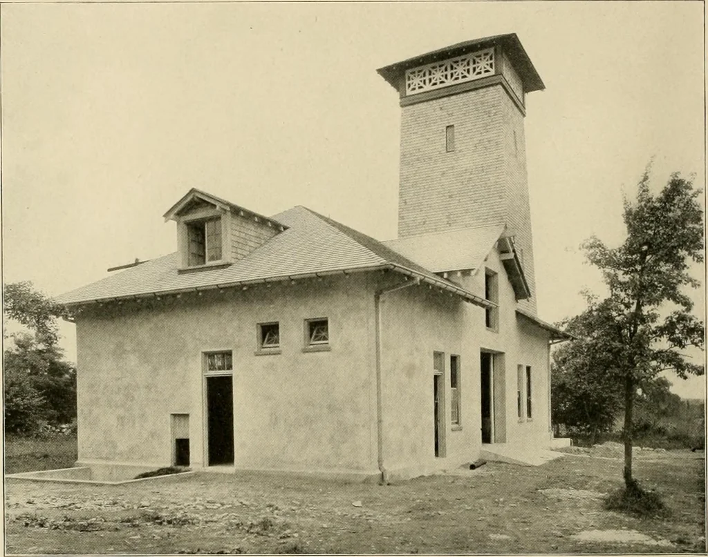 An illustration from Fireproof construction for houses and other buildings at moderate cost., 1909, leaf 61