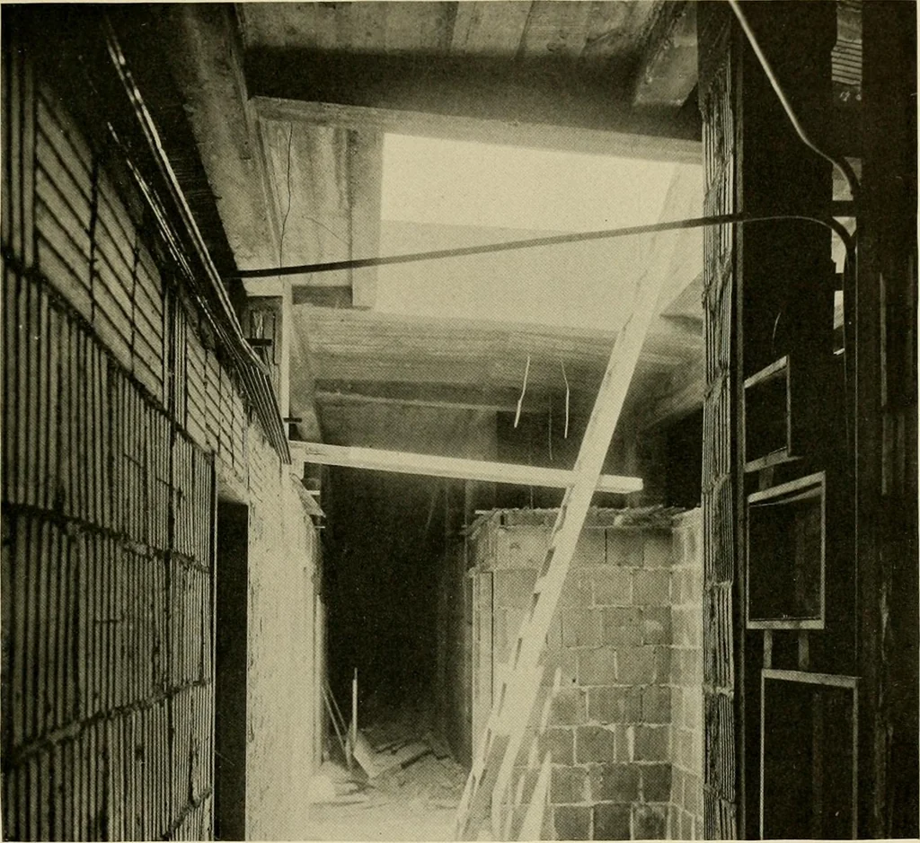 An illustration from Fireproof construction for houses and other buildings at moderate cost., 1909, leaf 64