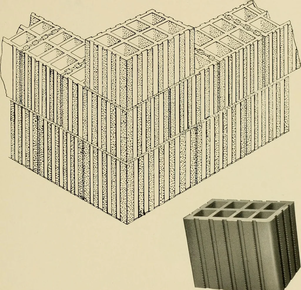 An illustration from Fireproof construction for houses and other buildings at moderate cost., 1909, leaf 70