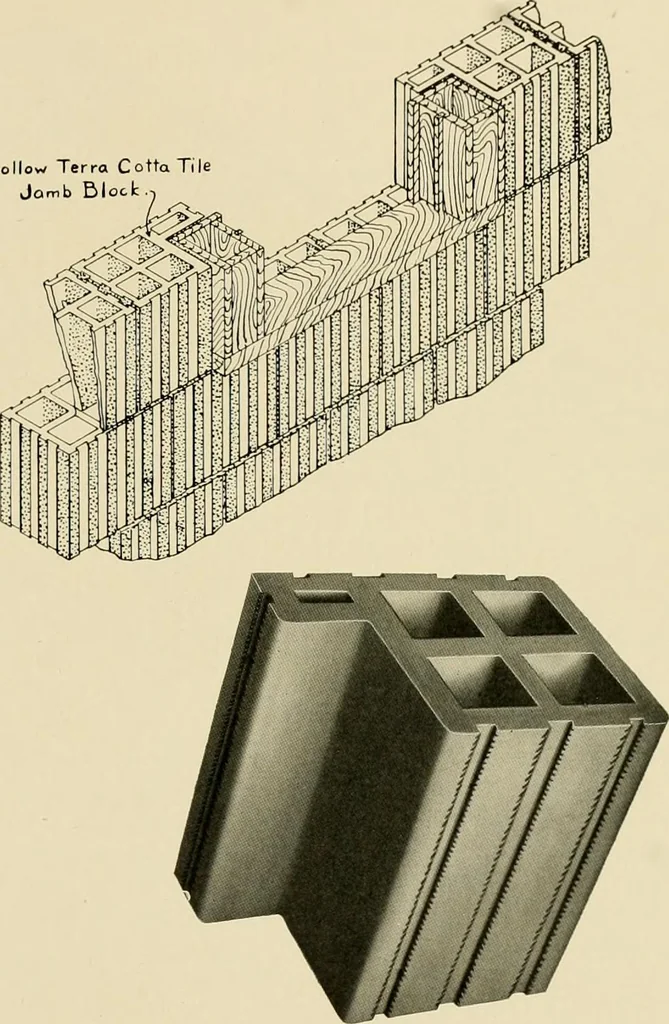 An illustration from Fireproof construction for houses and other buildings at moderate cost., 1909, leaf 72