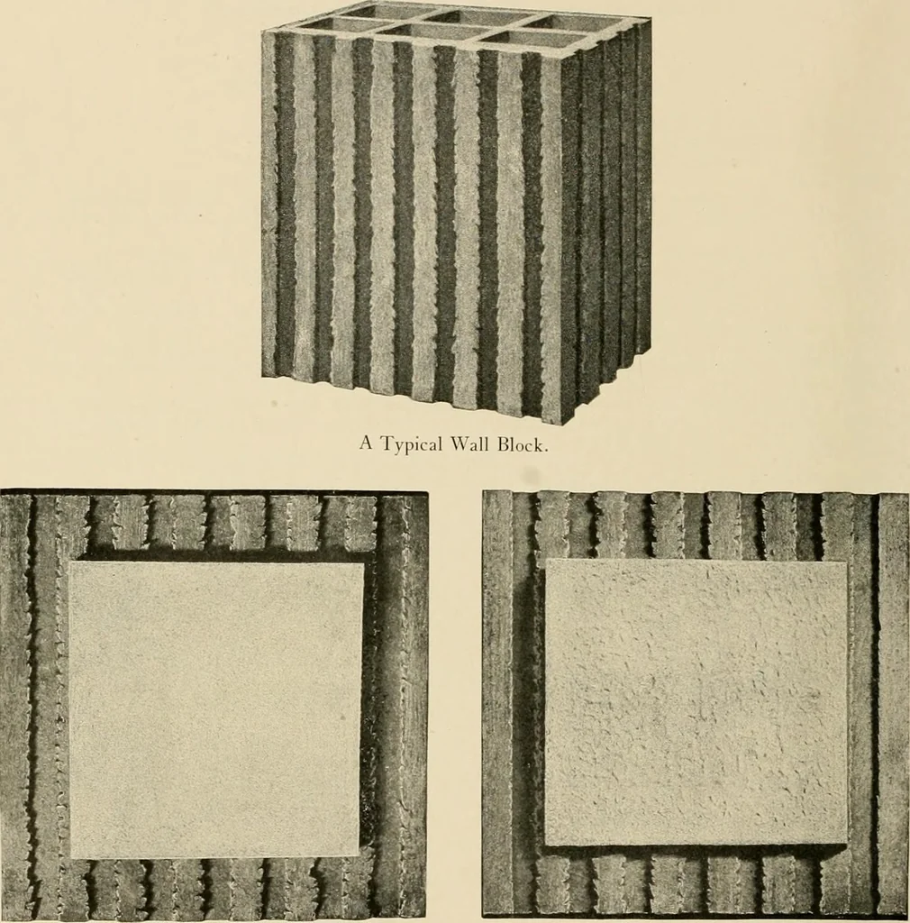 An illustration from Fireproof construction for houses and other buildings at moderate cost., 1909, leaf 83