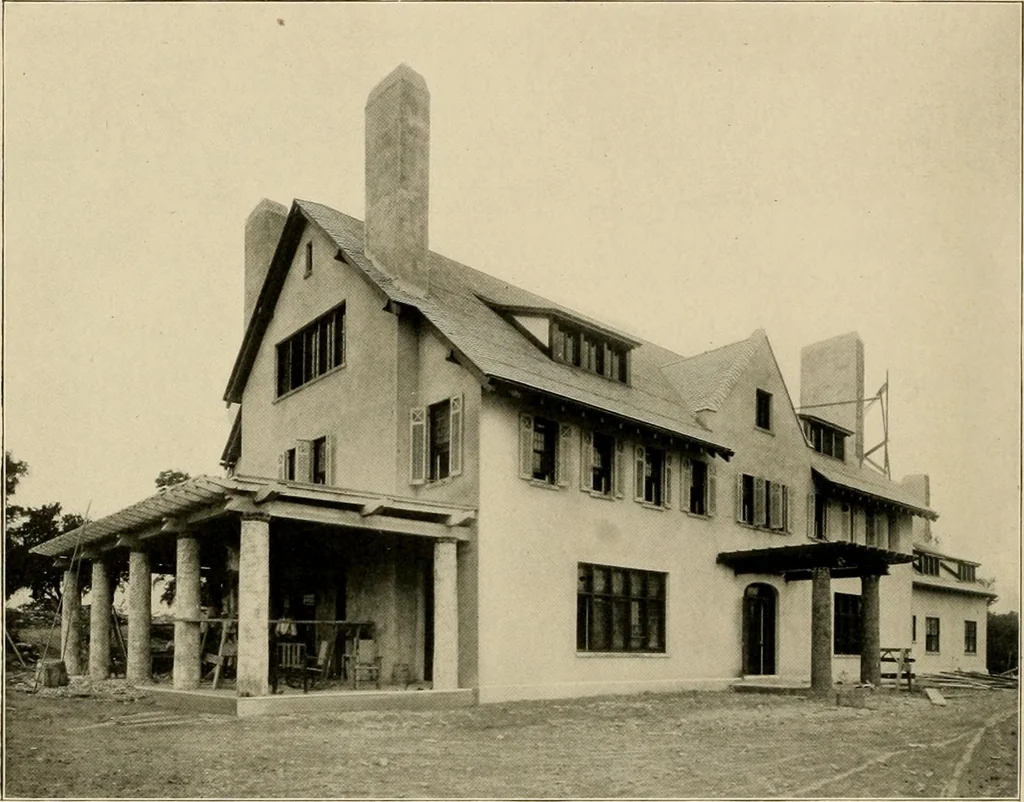 An illustration from Fireproof construction for houses and other buildings at moderate cost., 1909, leaf 9