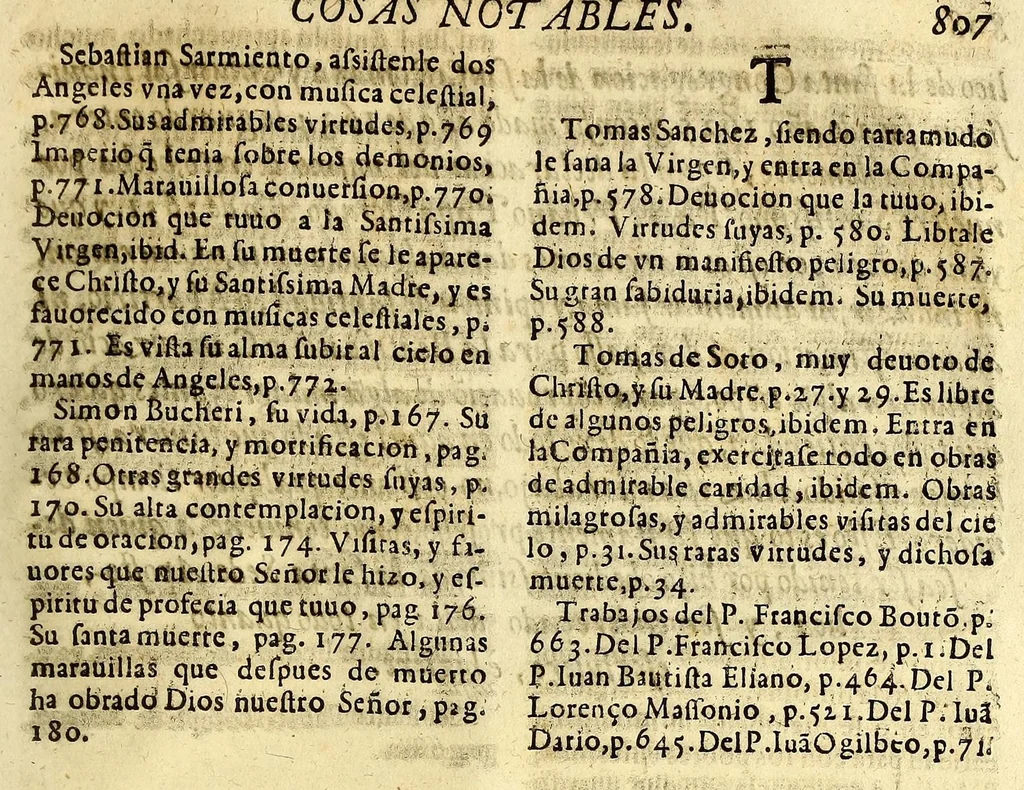 An illustration from Firmamento religioso de luzidos astros, en algunos claros varones de la Compañia de Iesus. Complense en este tomo, y en el antecedente vna centuria entera., 1644, leaf 823